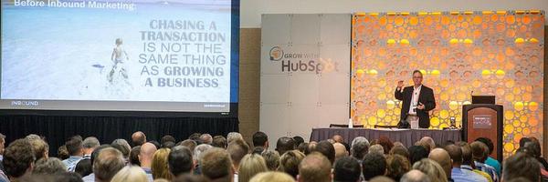 Tom Schwab speaking at INBOUND, HubSpot’s conference
